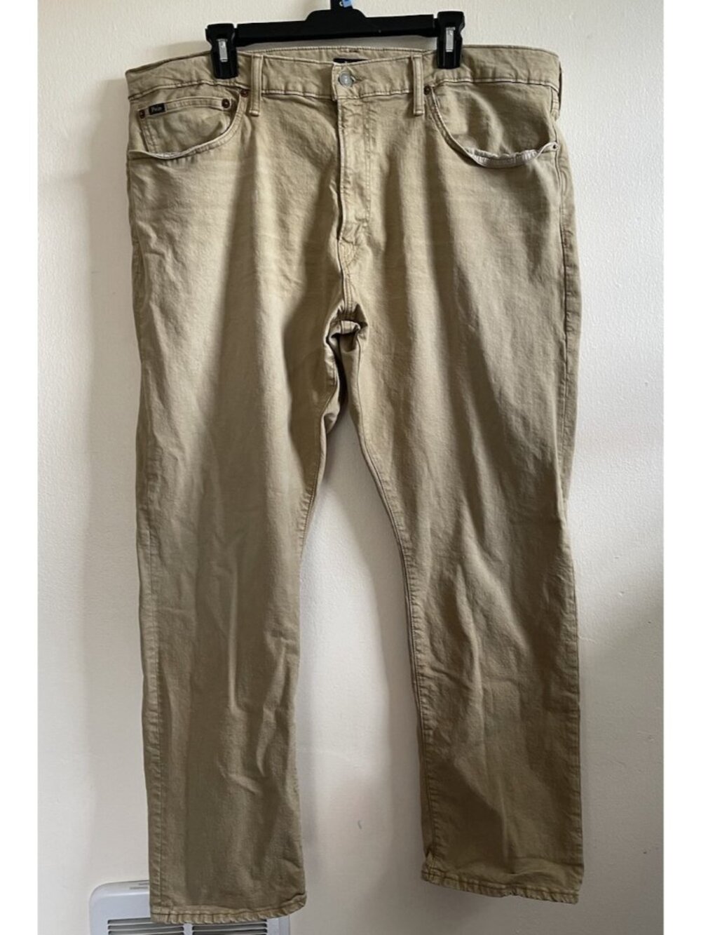 Polo Ralph Lauren Hampton Relaxed Straight Jeans Men's 40x30 Khaki Tan Pants